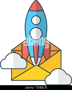 send email related Stock Vector