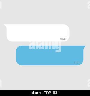 Social network chat speech bubble . Template for your design Stock Vector