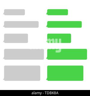 Chat bubble messages in phone. Vector eps10 Stock Vector