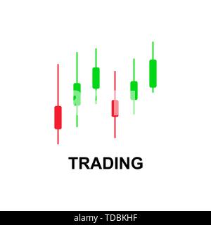 Trading concept sign isolated on white background Stock Vector