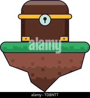 Videogame characters and elements cartoons Stock Vector
