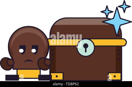 Videogame characters and elements cartoons Stock Vector