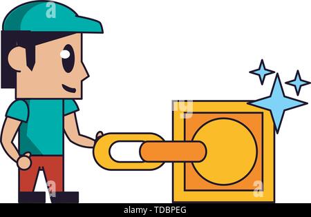 Videogame characters and elements cartoons Stock Vector