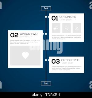Modern timeline design template Stock Vector