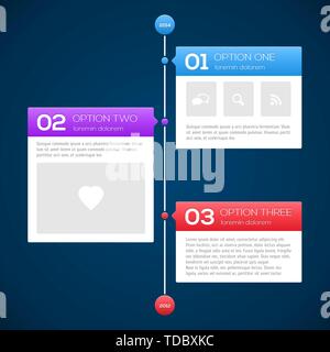 Modern timeline design template Stock Vector