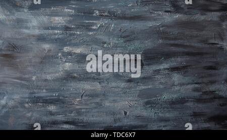 Grunge Black Painted Wood Background with rude strokes Stock Photo