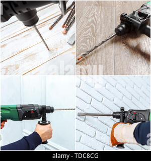 hammer drill Stock Photo
