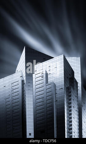 Close-up of CBD Building in Xinjiekou, Nanjing Stock Photo