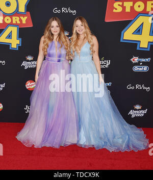 HOLLYWOOD, CA - JUNE 11: Lucy Connell, Lydia Connell arrives at the premiere of Disney and Pixar's 'Toy Story 4' at the El Capitan Theatre on June 11, 2019 in Los Angeles, California. Stock Photo