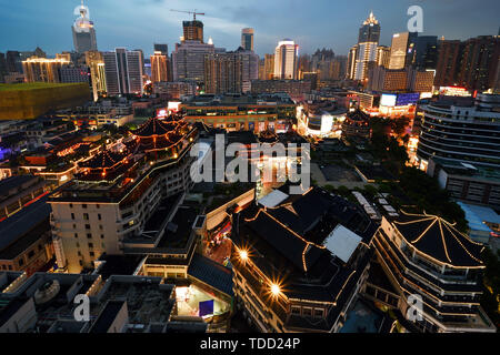 City Scenery in Dongmen Business District, Shenzhen Stock Photo