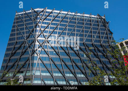 Paddington regeneration project of the old canal basin, Paddington, London, England, U.K. Stock Photo