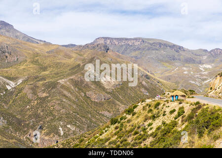 Mountains surrounding Chivay and the Colca valley, Peru, Stock Photo