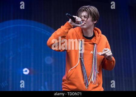 Oslo, Norway - June 13th, 2019. The Australian singer Ruel performs a live during the Norwegian music festival Piknik i Parken 2019 in Oslo. (Photo credit: Gonzales Photo - Per-Otto Oppi). Stock Photo