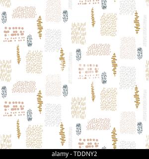 Abstract seamless brushed texture repeat pattern. Stock Vector