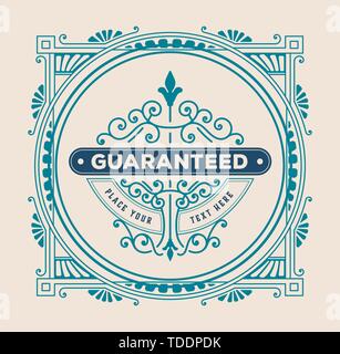 vintage badget. Vector layered Stock Vector