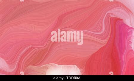 curved lines artwork with light coral, pastel pink and moderate red colors. abstract dynamic wallpaper background and creative drawing design. illustr Stock Photo