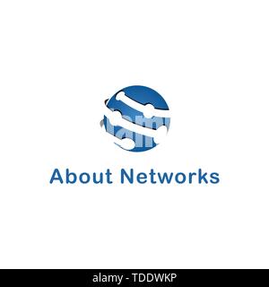 Logo set - technology, biotechnology, tech icon and symbol - Vector Stock Vector