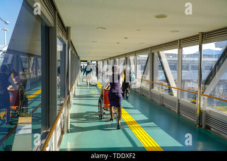 View of Sendai Airport interior. An international airport located in the city of Natori, Miyagi, Japan Stock Photo