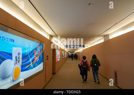 View of Sendai Airport interior. An international airport located in the city of Natori, Miyagi, Japan Stock Photo