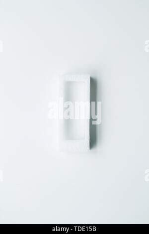 Shockproof material Expanded polyethylene, EPE foam  in white background, São Paulo, Brazil Stock Photo