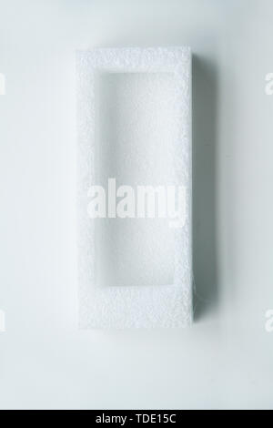 Shockproof material Expanded polyethylene, EPE foam  in white background, São Paulo, Brazil Stock Photo