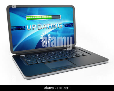 system software update icon on white background. upgrade concept. flat ...