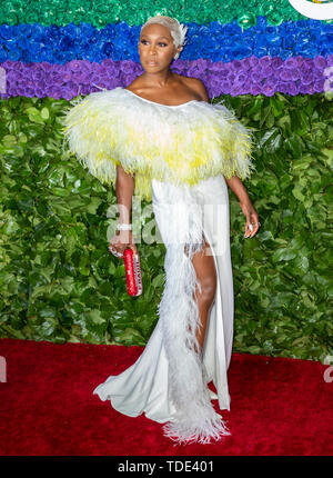 New York, NY - June 09, 2019: Cynthia Erivo attends the 73rd Annual Tony Awards at Radio City Music Hall Stock Photo