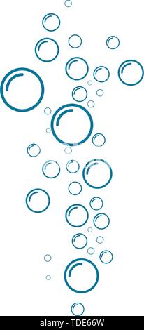 Bubble water vector illustration design template Stock Vector