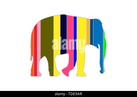 Vector Elephant animal polygonal geometric Vector illustration eps 10 Stock Vector
