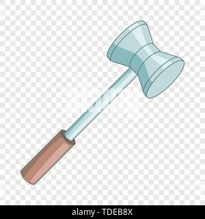 Medical reflex hammer icon, cartoon style Stock Vector