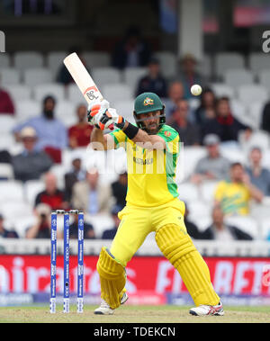 London, UK. 15th June, 2019. Glenn Maxwell of Australia batting during the Sri Lanka v Australia, ICC Cricket World Cup match, at The Kia Oval, London, England. Credit: European Sports Photographic Agency/Alamy Live News Stock Photo