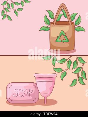 Feminine menstruation cup set. Different sizes of cups S, M, L, XL. Womans  menstrual care. 3D realistic vector illustration of intimate hygiene  products. 11543781 Vector Art at Vecteezy