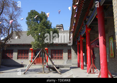 Ancient architecture of Xiangji Temple in Xi'an Stock Photo