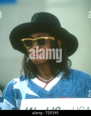 Pasadena, California, USA 15th July 1994 Singer Whitney Houston attends Pre-Game World Cup Ceremony Event on July 15, 1994 at the Rose Bowl in Pasadena, California, USA. Photo by Barry King/Alamy Stock Photo Stock Photo