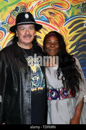 Concord Records Presesnts Listening Event In Anticipation Of The Release Of 'Africa Speaks' by CARLOS SANTANA and BUIKA  House of Blues  Mandalay Bay Hotel & Casino  Las Vegas, Nv  May 14, 2019  Featuring: Carlos Santana, Buika Where: Las Vegas, Nevada, United States When: 14 May 2019 Credit: DJDM/WENN.com Stock Photo