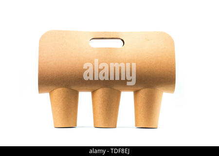 Takeaway paper cups Stock Photo