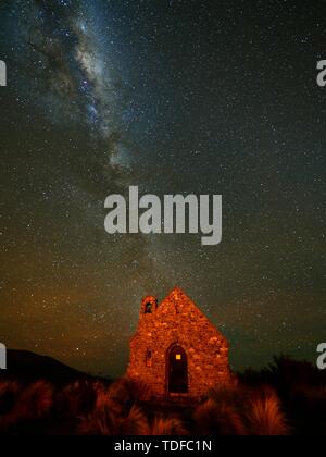 Tkapo Shepherd Church Stock Photo