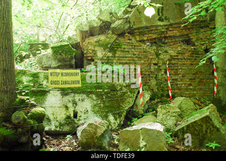 Headquarters of SS-Gruppenführer Johann Rattenhuber, head of Reichssicherheitsdienst RSD (Reich Security Service) in Wolfsschanze (Wolf's Lair) in Gie Stock Photo