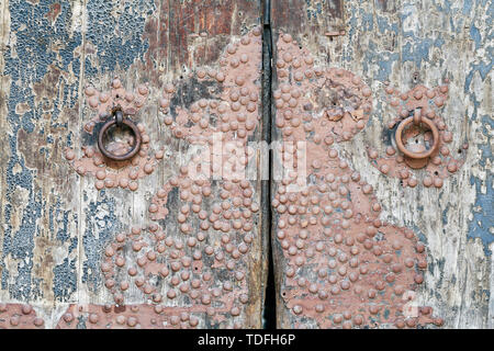 Tale wooden door plate texture Stock Photo