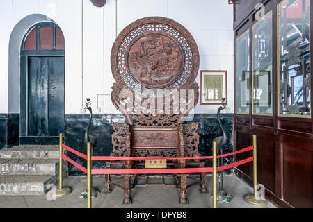 Old mahogany wood carving doors and windows of ancient Chinese architecture  Stock Photo - Alamy