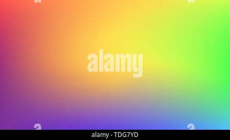 Abstract blurred gradient mesh background. Colorful smooth banner background. Bright rainbow colors blend illustration. Vector Stock Vector