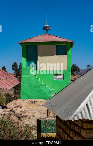 The rocky church of Wukro Cherkos in Ethiopia Stock Photo