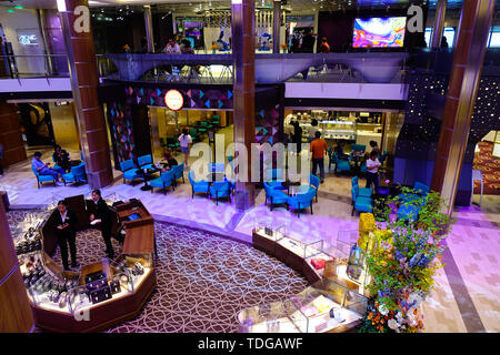 Shanghai, China - Jun 4, 2019. High Class Luxury Restaurant Interior Of  Spectrum Of The Seas Cruise Ship By Royal Caribbean In Sunny Day. Stock  Photo, Picture and Royalty Free Image. Image 125249509.