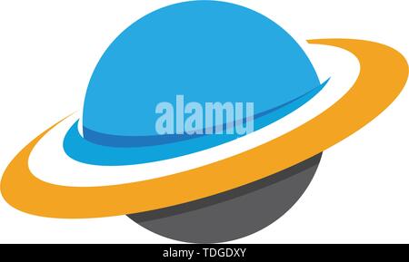 Planet globe icon vector design template Stock Vector