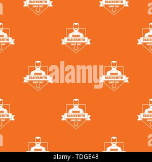 Metalwork pattern vector orange Stock Vector