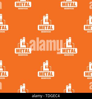 Metal service pattern vector orange Stock Vector