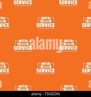 Craft service pattern vector orange Stock Vector