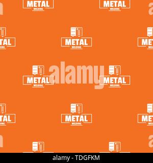 Welding metal pattern vector orange Stock Vector