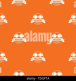 Weldung pattern vector orange Stock Vector