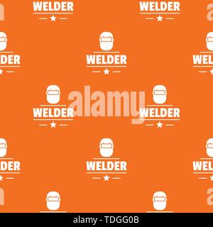 Welder mask pattern vector orange Stock Vector